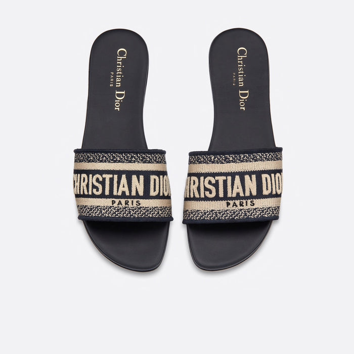 Christian Dior Dway Slides Deep Blue