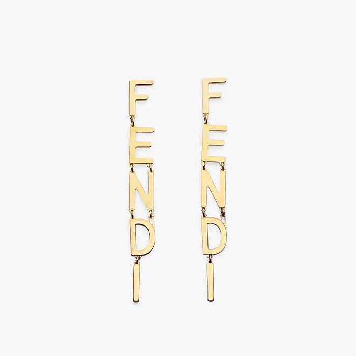 Fendi Signature Logo Earrings