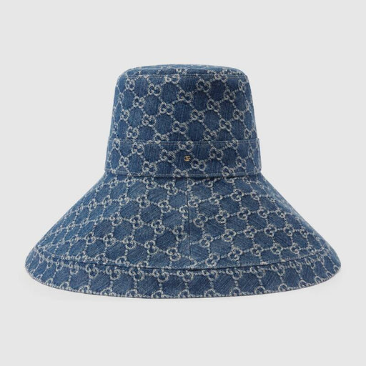 Gucci Eco Washed Denim Wide Brim Hat